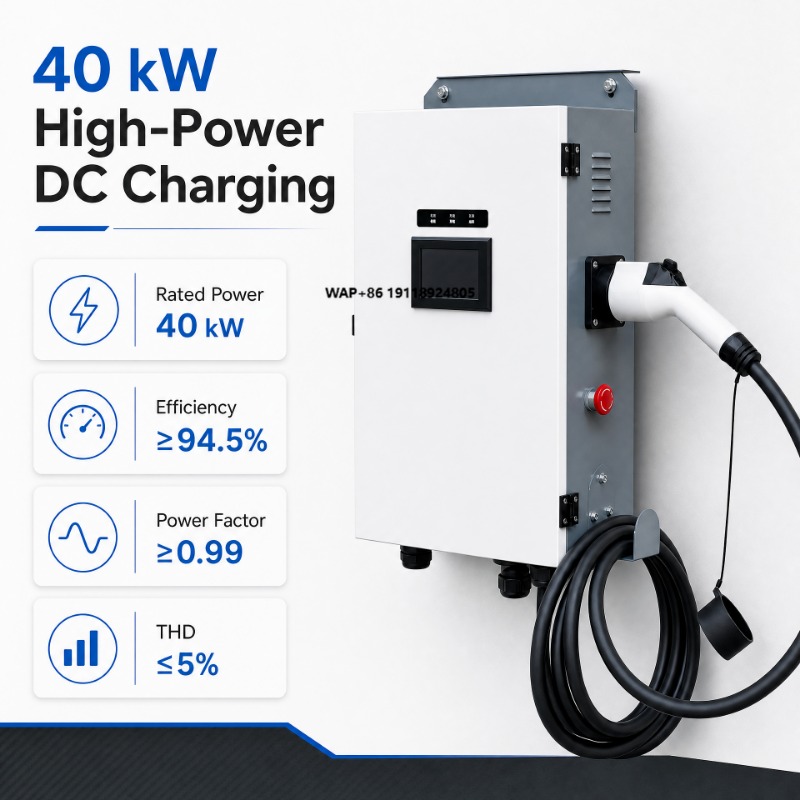 Ev Charger - محطات شحن مثبتة على الأرض، محطة