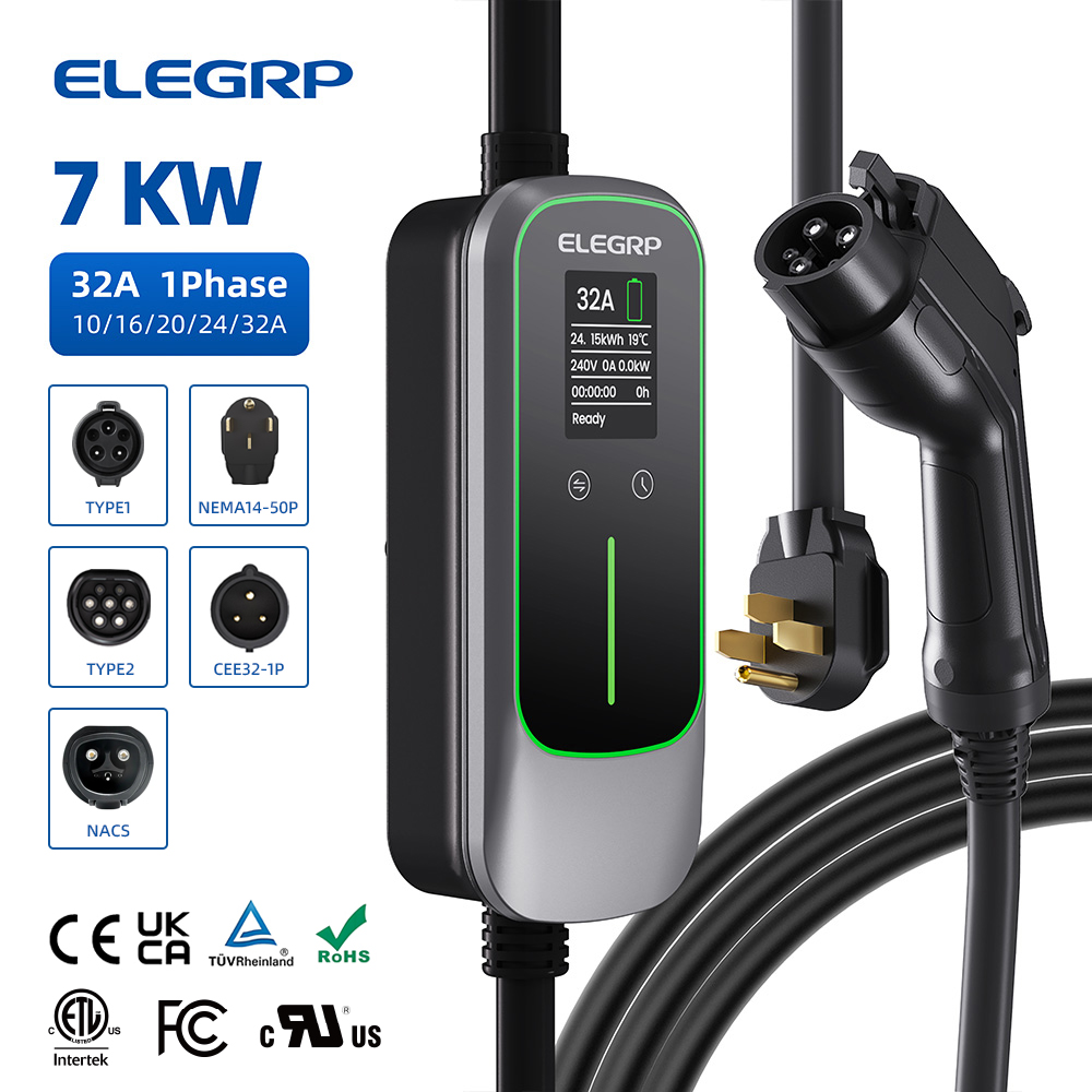 شاحن سيارات كهربائية محمول من  - مراجعة Home Ev Charger وسعره