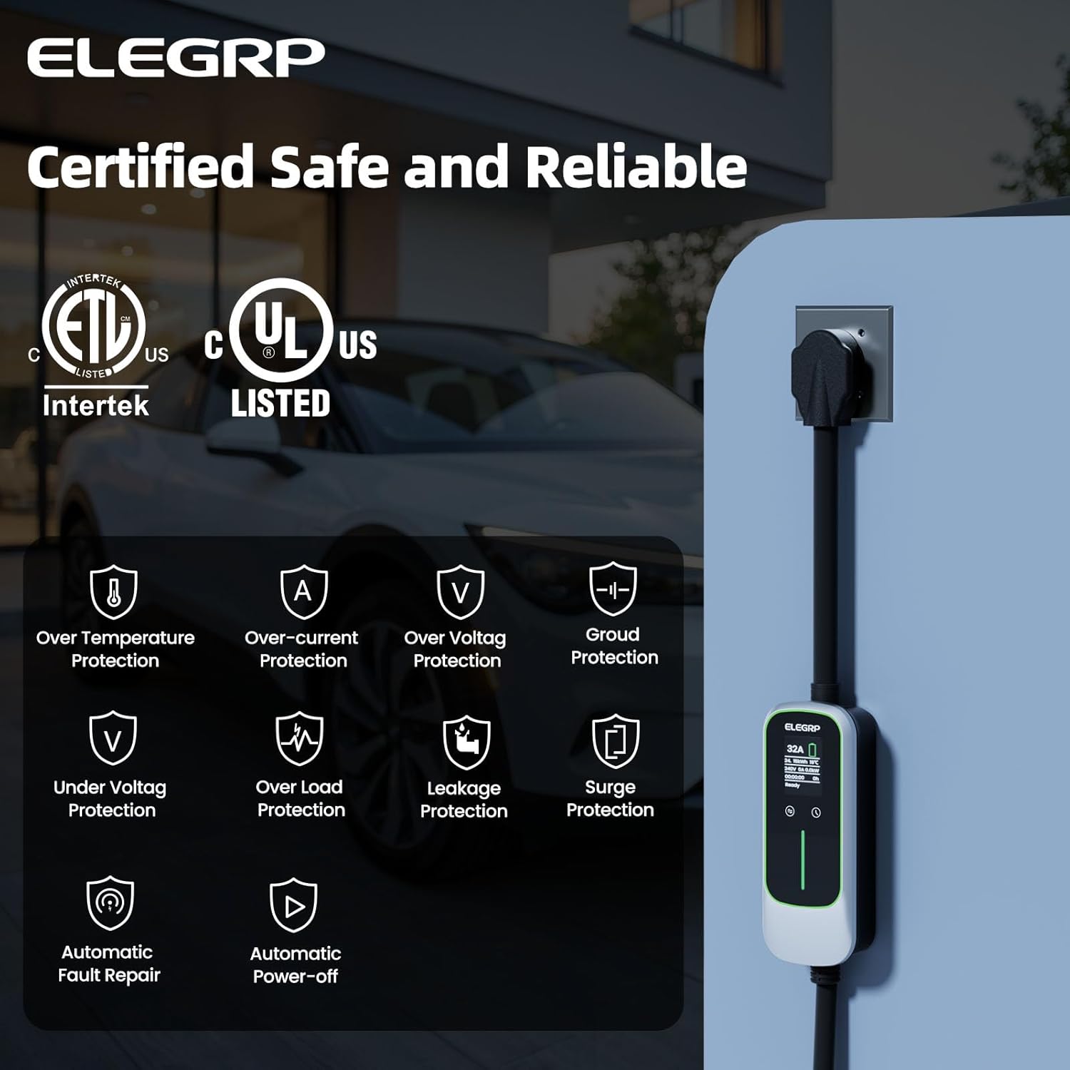 شاحن سيارات كهربائية محمول من  - مراجعة Home Ev Charger وسعره