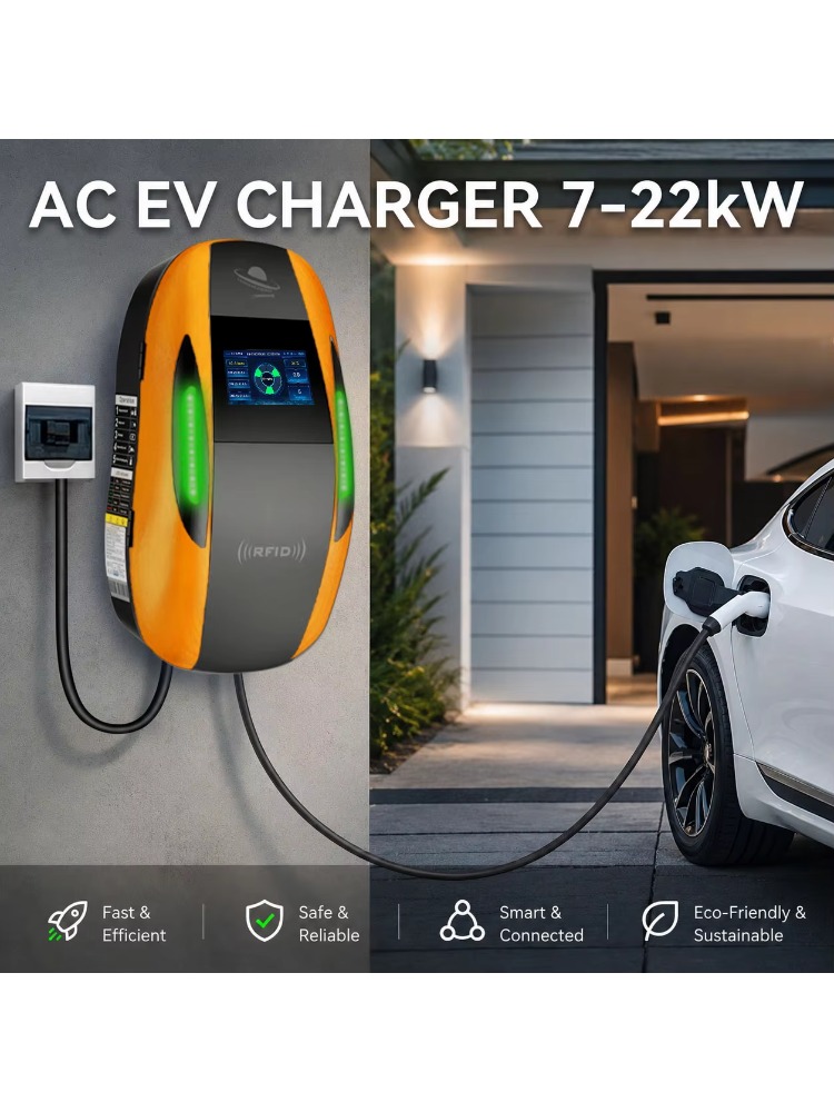 شاحن سيارات كهربائية AC مقاوم  - مراجعة Type 2 Charger وسعره