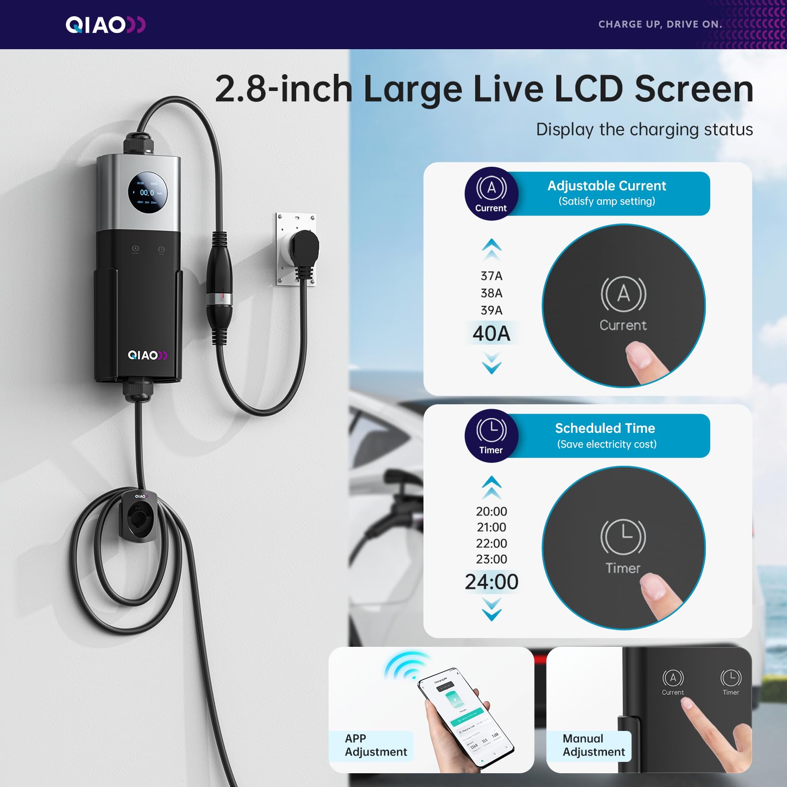 شاحن سيارات كهربائية QIAO من ا - مراجعة Home Ev Charger وسعره