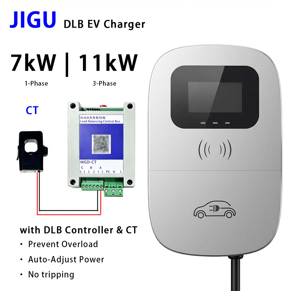 شاحن سيارات كهربائية JIGU بتقن - مراجعة Wallbox Ev وسعره