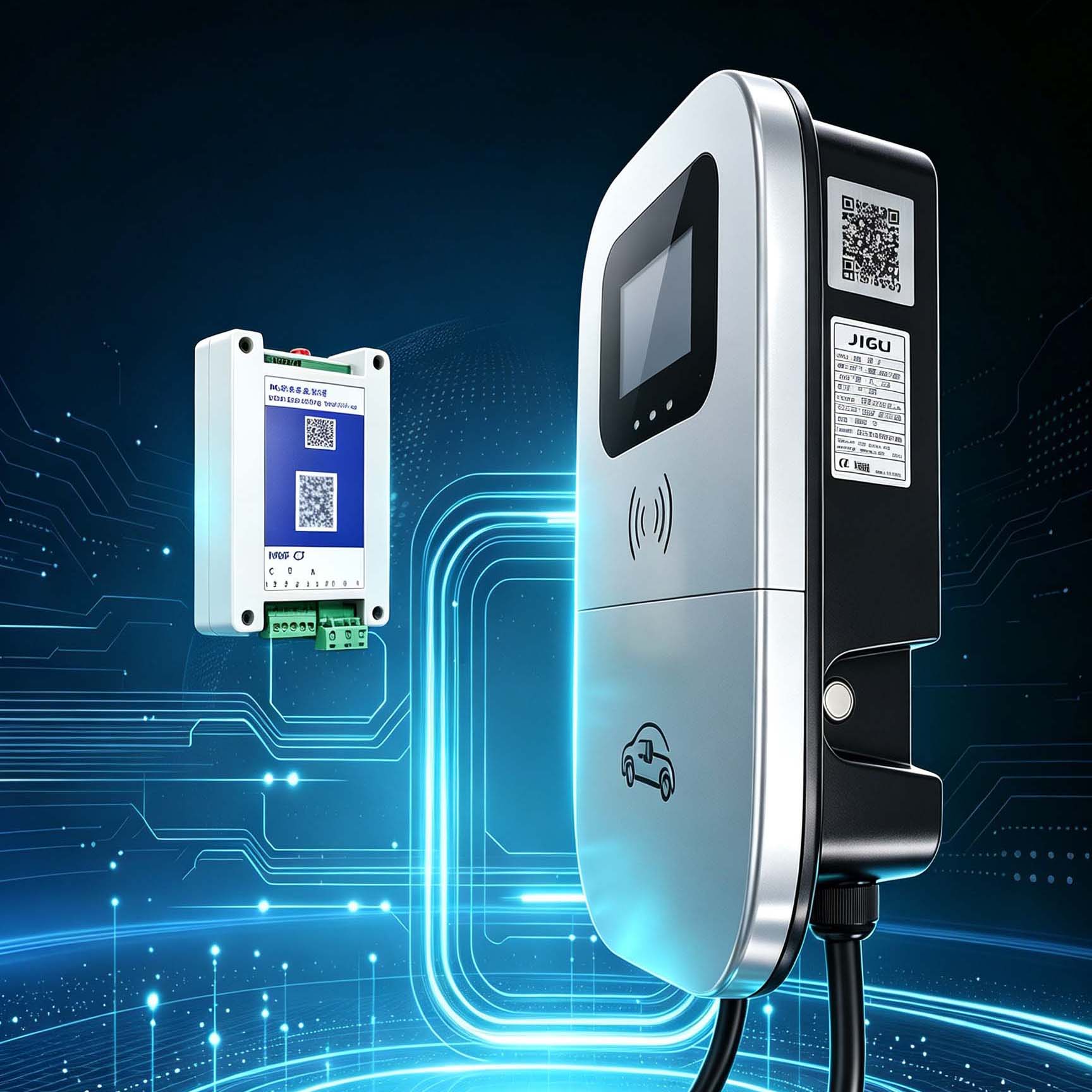 شاحن سيارات كهربائية JIGU بتقن - مراجعة Wallbox Ev وسعره