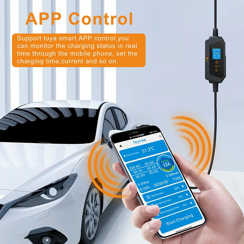 شاحن سيارات كهربائية محمول من  - مراجعة Home Ev Charger وسعره